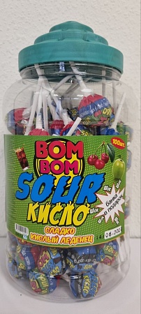 Леденцы карамельные "BOM BOM SOUR", 16г